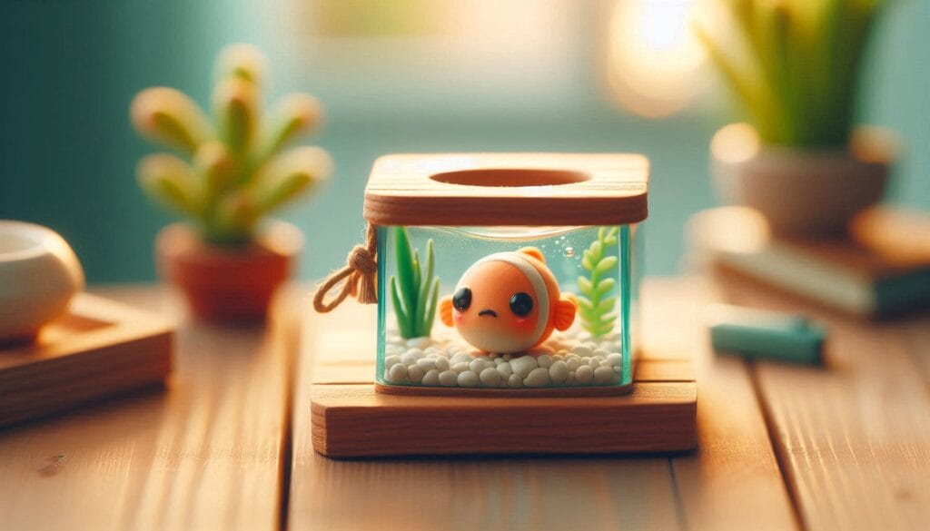 Não coloque seu peixe em aquário pequeno